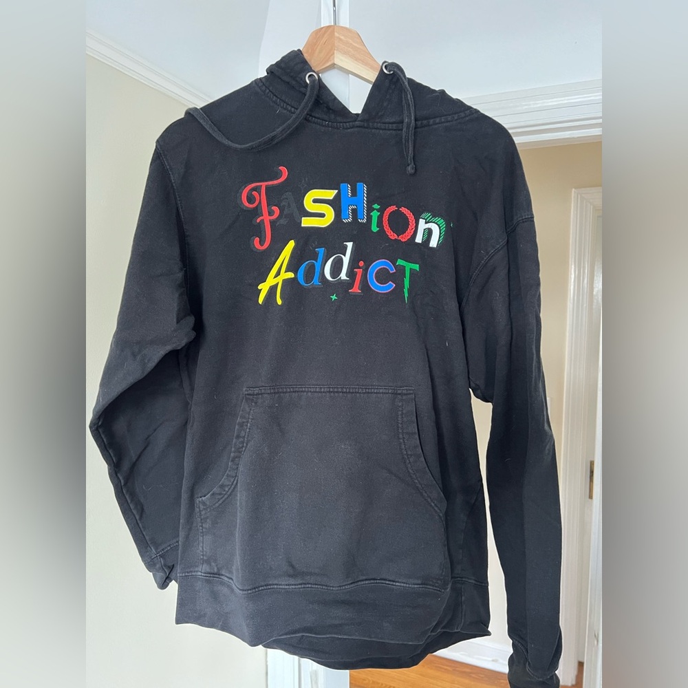 ironic fashion addict hoodie